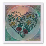 Garden Heart <br/>A5 Square Groovi Plate