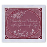 Friends Are Like Flowers & Floral Moon <br/>A5 Square Groovi Plate Set