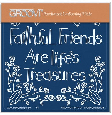 NDGC51 - Faithful Friends A6 Square Groovi Plate