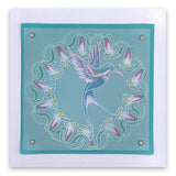 Jayne's Hummingbirds & Trumpet Lilies <br/>A5 Square Groovi Plate Set