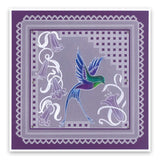 Jayne's Hummingbirds & Trumpet Lilies <br/>A5 Square Groovi Plate Set