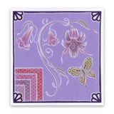 Jayne's Hummingbirds & Trumpet Lilies <br/>A5 Square Groovi Plate Set