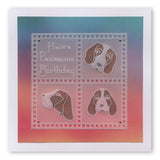 Springer Spaniels <br>A6 Square Groovi Baby Plate <br/>(Set GRO-AN-40525-01)