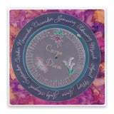 Linda's 123 Flowers - A <br/>Daisy, Lily of the Valley & Fuchsia <br/>A4 Square Groovi Plate