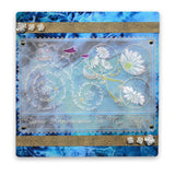 Linda's 123 Flowers - A <br/>Daisy, Lily of the Valley & Fuchsia <br/>A4 Square Groovi Plate