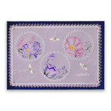 Linda's 123 Flowers - B <br/>Sweet Pea, Lisianthus & Lily <br/>A4 Square Groovi Plate