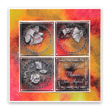 Linda's 123 Flowers - B <br/>Sweet Pea, Lisianthus & Lily <br/>A4 Square Groovi Plate
