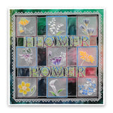 Linda's 123 Flowers - C <br/>Hydrangea, Crocus & Narcissus <br/>A4 Square Groovi Plate