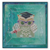 Linda's Papa Owl <br/>A4 Square Groovi Tem-plate <br/>(Set GRO-TE-40910-15)