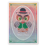 Linda's Owl Accessories <br/>A4 Square Groovi Tem-plate <br/>(Set GRO-TE-40910-15)