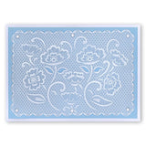 Lace Flowers & Netting <br/>A5 Square Groovi Plate Set