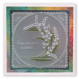 Freesias, Lily of the Valley & Bouquet <br/>A5 Square Groovi Plate Set