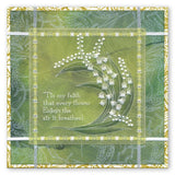 Lily of the Valley <br/>A5 Square Groovi Plate <br/>(Set GRO-FL-40935-03)