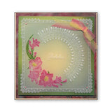 Linda's Roses & Gladiolus Lace <br/>A5 Square Groovi Plate Set