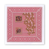 Linda's 123 Christmas - GH <br/>Poinsettia & Christmas Rose <br/>A4 Square Groovi Plate Set