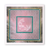 Linda's 123 Christmas - H <br/>Christmas Rose, Holly & Ivy <br/>A4 Square Groovi Plate