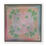 Linda's 123 Christmas - H <br/>Christmas Rose, Holly & Ivy <br/>A4 Square Groovi Plate
