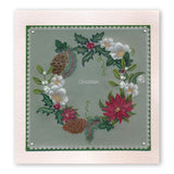 Linda's 123 Christmas - GH <br/>Poinsettia & Christmas Rose <br/>A5 Square Groovi Plate Set