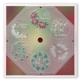 Linda's 123 Christmas - H <br/>Christmas Rose, Holly & Ivy <br/>A5 Square Groovi Plate