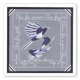 Magpies <br/>A6 Square Groovi Baby Plate Set