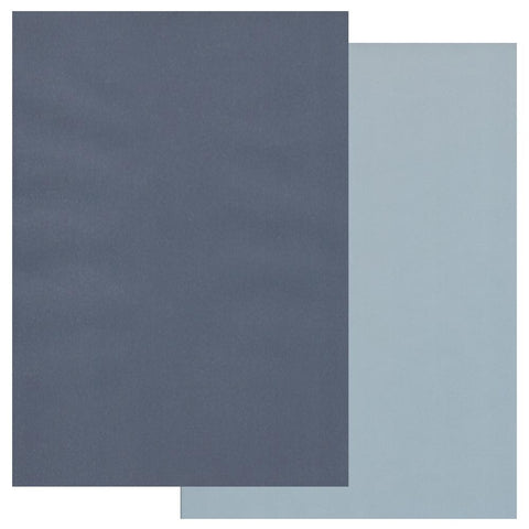 Midnight Blue & Sky Blue x10 <br/>Groovi Two Tone Parchment Paper A4