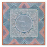 Nested Scallops Circles & Squares <br/>A5 Square Groovi Plate Set