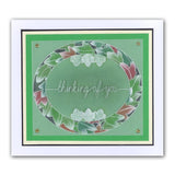 Ivy Wreath <br/>A5 Square Groovi Plate <br/>(Set GRO-AN-40108-03)