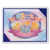 Easter Banners <br/>A5 Square Groovi Plate <br/>(Set GRO-EA-40572-03)