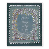 Leafy Frame <br/>A5 Square Groovi Plate <br/>(Set GRO-AN-40502-03)