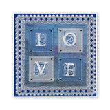 Nested Squares Picot Cut <br/>A4 Square Groovi Plate