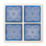 Large Snowflakes Duet <br/>A5 Square Groovi Plate & Grid Set