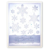 Small Snowflakes <br/>A5 Square Groovi Piercing Grid