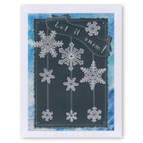 Large Snowflakes <br/>A5 Square Groovi Piercing Grid