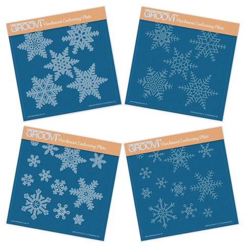 Snowflakes Duets Collection <br/>A5 Square Groovi Plate & Grid Set