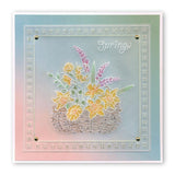 Spring Bouquet <br/>A5 Square Groovi Plate <br/>(Set GRO-FL-40935-03)