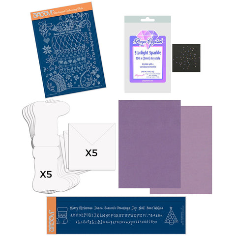 Linda Williams' Stocking Groovi Kit (Purple)