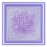 Thank You <br/>A5 Square Groovi Plate <br/>(Set GRO-WO-40282-03)