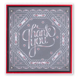 Thank You <br/>A5 Square Groovi Plate <br/>(Set GRO-WO-40282-03)