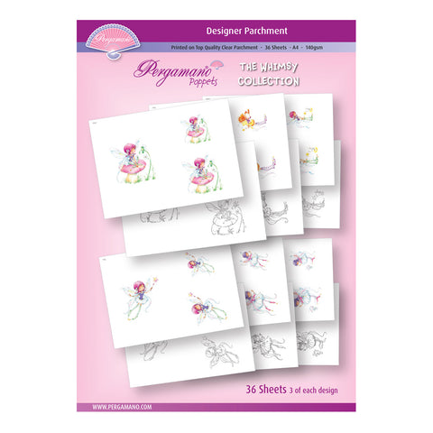 A4 Parchment Poppets - Whimsy Collection - Artwork by Marina Fedotova