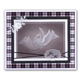 Doves & Sprig Swirl <br/>A5 Square Groovi Plate Set