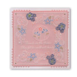 Tina's Floral Window <br/>A6 Square Groovi Baby Plate