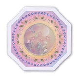 Tina's Symmetrical Floral Round <br/>A5 Square Groovi Plate