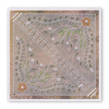 Tina's Floral Swirls & Corners 1 <br/>A4 Square Groovi Plate