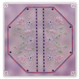 Tina's Floral Swirls & Corners 1 <br/>A4 Square Groovi Plate