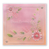 Tina's Floral Swirls & Corners 2 <br/>A4 Square Groovi Plate