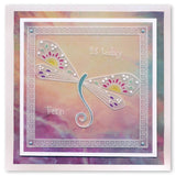 Tina's Dragonfly Fun <br/>A5 Square Groovi Plate <br/>(Set GRO-AN-41015-03)
