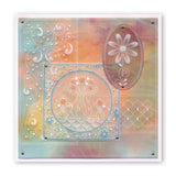 Tina's Summer Layering Circles <br/>A5 Square Groovi Plate