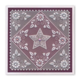 Tina's Star Flowers Parchlet <br/>A6 Square Groovi Baby Plate