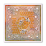 Tina's Hexagon Flowers Parchlet <br/>A6 Square Groovi Baby Plate