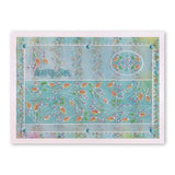 Tina's Oval Flowers Parchlet <br/>A6 Square Groovi Baby Plate